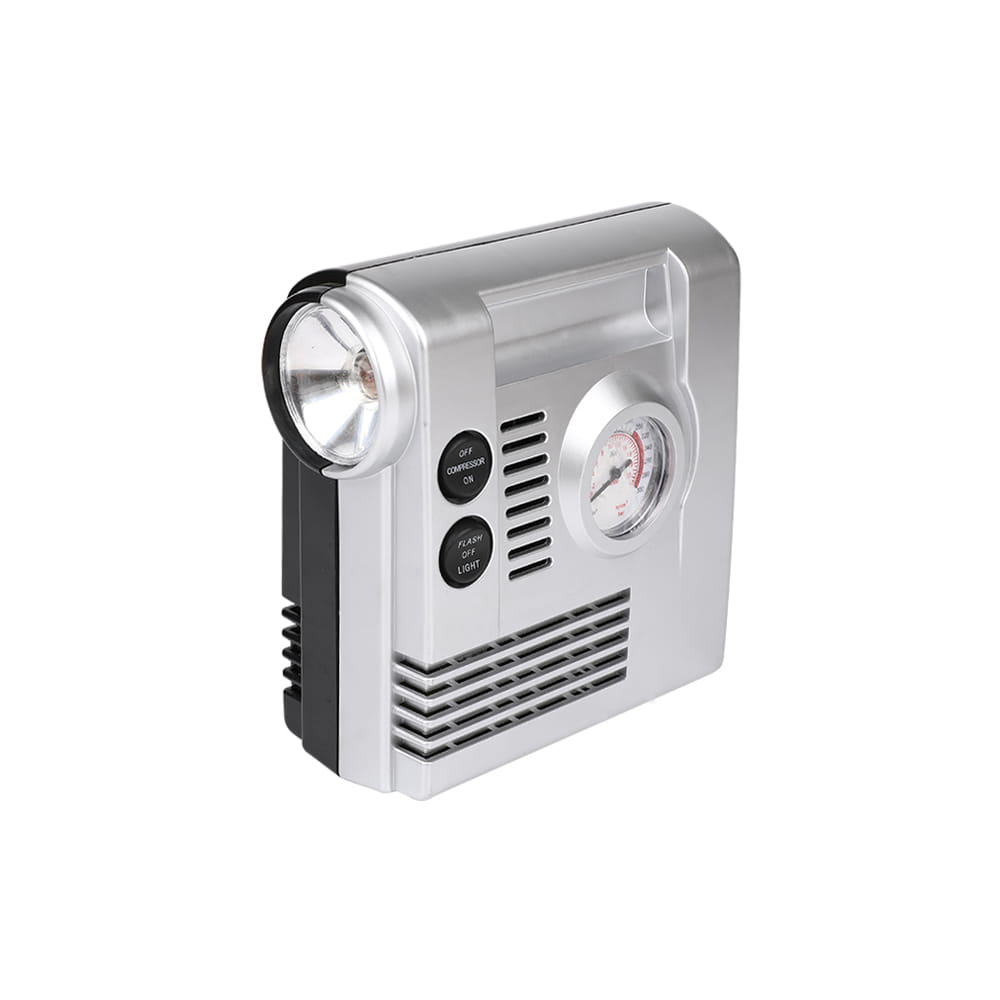Mini compressore d'aria in plastica con luce LED
