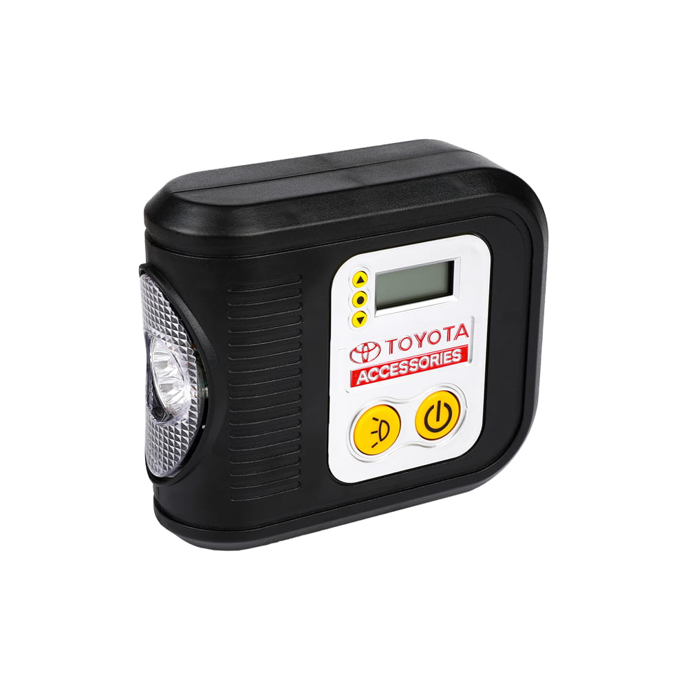 Mini compressore d'aria digitale in plastica SOS con luce a led 7 pezzi